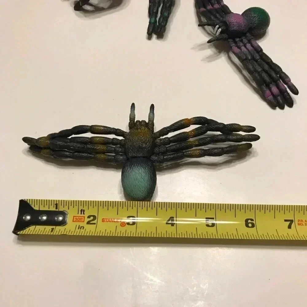 Black Spider Napkin Rings 1994 Bendable Halloween
